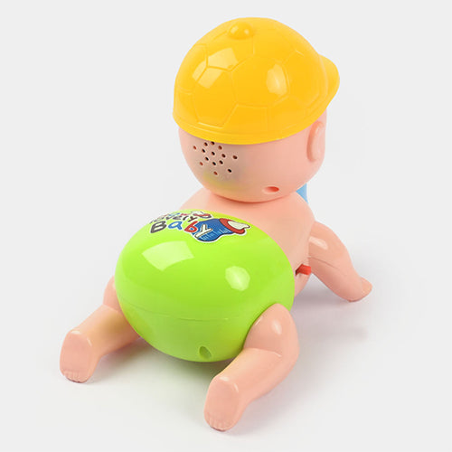 CRAWLING BABY ELECTRIC TOY WITH LIGHTS & MUSIC
