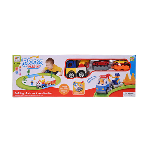 BUILDING BLOCKS TRACK PLAY FOR KIDS - 30PCS