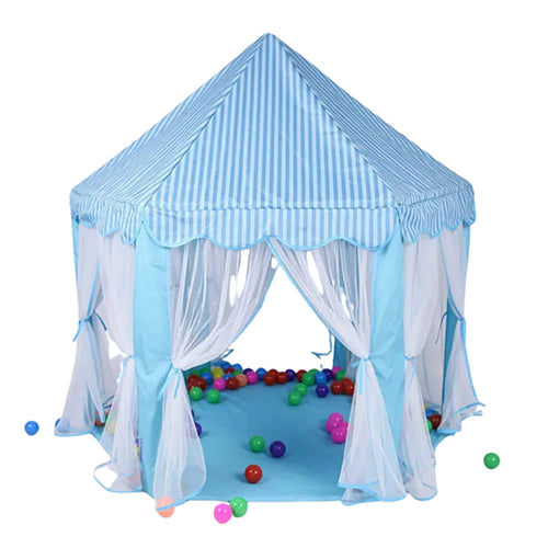 CASTLE PLAY TENT HOUSE FOR KIDS - BLUE