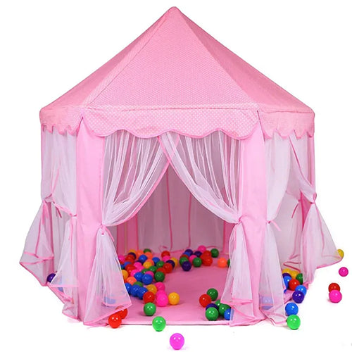 CASTLE PLAY TENT HOUSE FOR KIDS - PINK (PRINCESS EDITION)