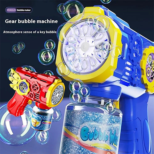 Electric Bubble Gun (Gears & Wings Edition) - Get Extra 500ml refill free