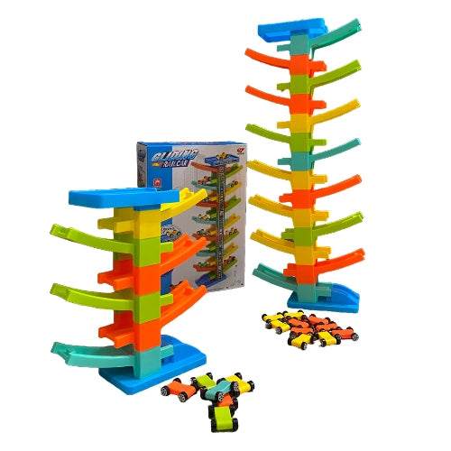 GLIDING RAIL CAR DIY BUILDING PLAYSET FOR KIDS