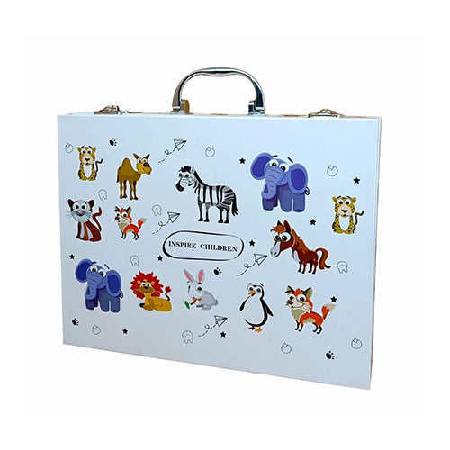 SAFARI ANIMAL ART CASE & STATIONARY SUITCASE