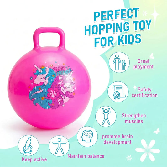 INFLATABLE HOP BALL FOR KIDS (BOUNCING SPACE HOPPER)
