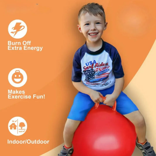 INFLATABLE HOP BALL FOR KIDS (BOUNCING SPACE HOPPER)
