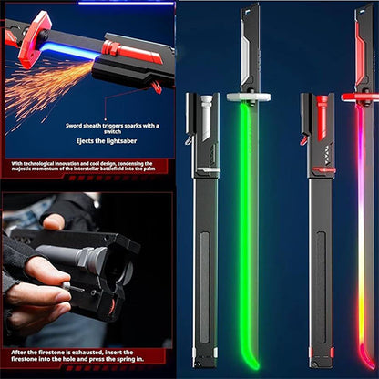 KATANA LIGHTSABER SWORD LED LIGHT BLADE WITH REAL SPARKS & SMOKE EFFECT
