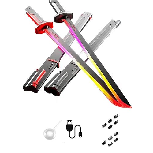 KATANA LIGHTSABER SWORD LED LIGHT BLADE WITH REAL SPARKS & SMOKE EFFECT