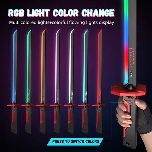 KATANA LIGHTSABER SWORD LED LIGHT BLADE WITH REAL SPARKS & SMOKE EFFECT