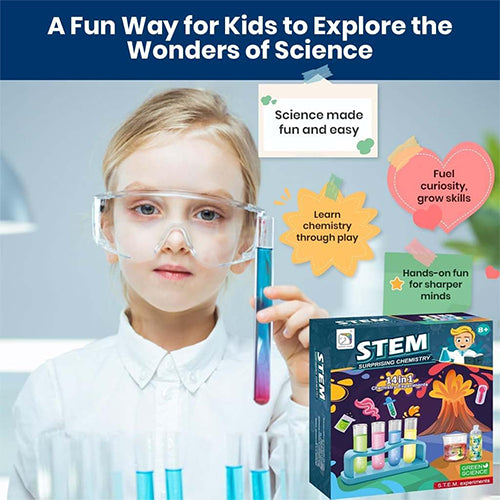 14 IN 1 CHEMISTRY SCIENCE EXPERIMENT KIT FOR KIDS
