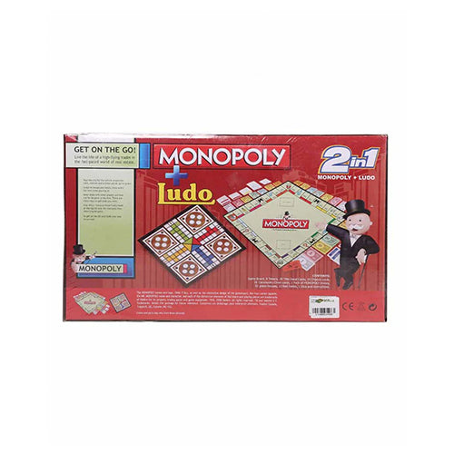 2 IN 1 MONOPOLY & LUDO BOARD GAME