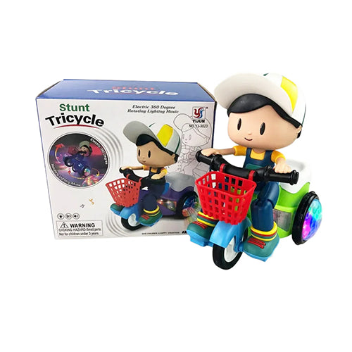 STUNT TRICYCLE ELECTRIC 360° ROTATING TOY