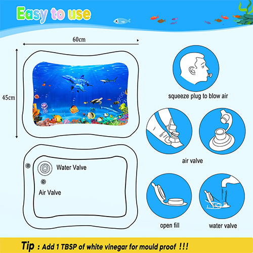 BABY CRAWLING WATER PLAY PAD FOR INFANTS