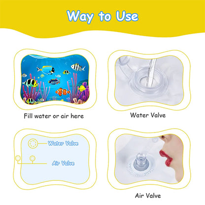 BABY CRAWLING WATER PLAY PAD FOR INFANTS