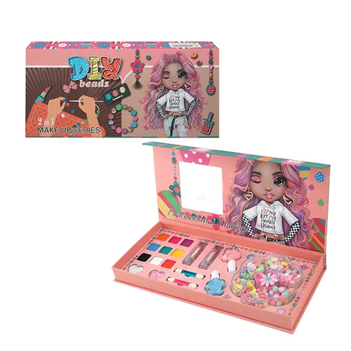 BEADS & MAKEUP KIT 2 IN 1 FOR GIRLS