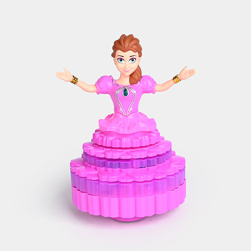 BEAUTIFUL ROTATING PRINCESS MUSICAL BUMP & GO TOY