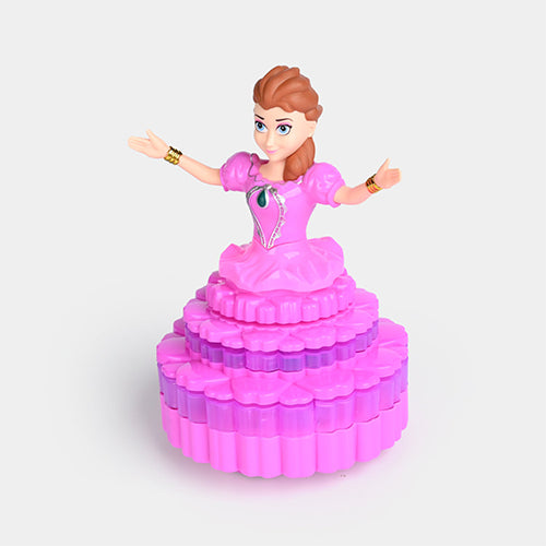 BEAUTIFUL ROTATING PRINCESS MUSICAL BUMP & GO TOY