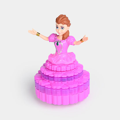 BEAUTIFUL ROTATING PRINCESS MUSICAL BUMP & GO TOY
