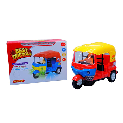 BEST TRICYCLE BUMP & GO TOY TUK-TUK (AUTO RICKSHAW)