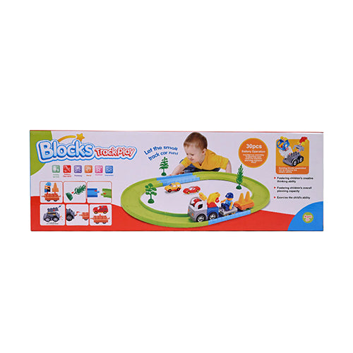 BUILDING BLOCKS TRACK PLAY FOR KIDS - 30PCS