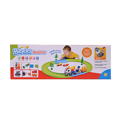 BUILDING BLOCKS TRACK PLAY FOR KIDS - 30PCS