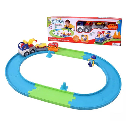 BUILDING BLOCKS TRACK PLAY FOR KIDS - 30PCS