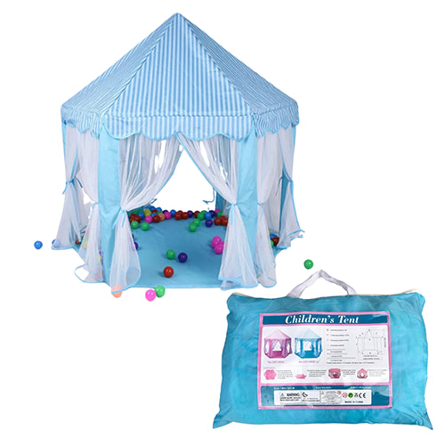 CASTLE PLAY TENT HOUSE FOR KIDS - BLUE
