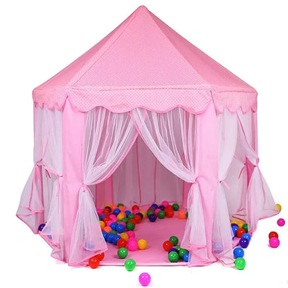 CASTLE PLAY TENT HOUSE FOR KIDS - PINK (PRINCESS EDITION)