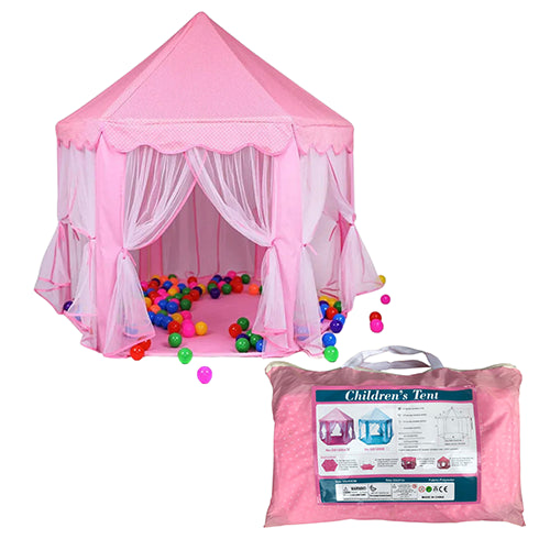 CASTLE PLAY TENT HOUSE FOR KIDS - PINK (PRINCESS EDITION)