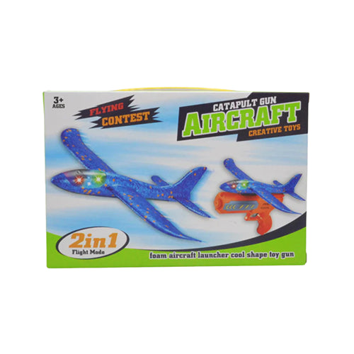 CATAPULT GUN AIR CRAFT 2 IN 1 TOY SET FOR KIDS