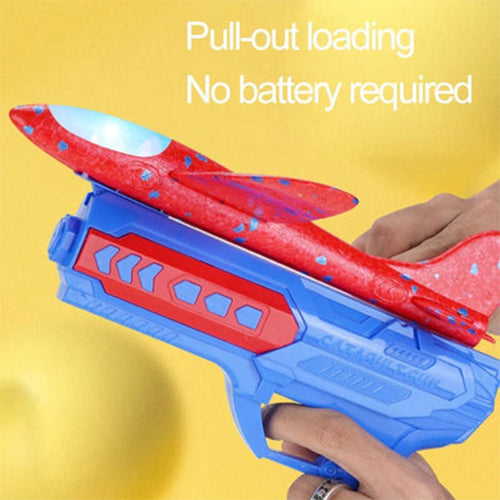 CATAPULT GUN AIR CRAFT 2 IN 1 TOY SET FOR KIDS