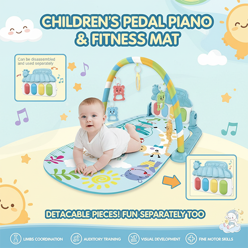CHILDRENS PEDAL PIANO FITNESS MAT
