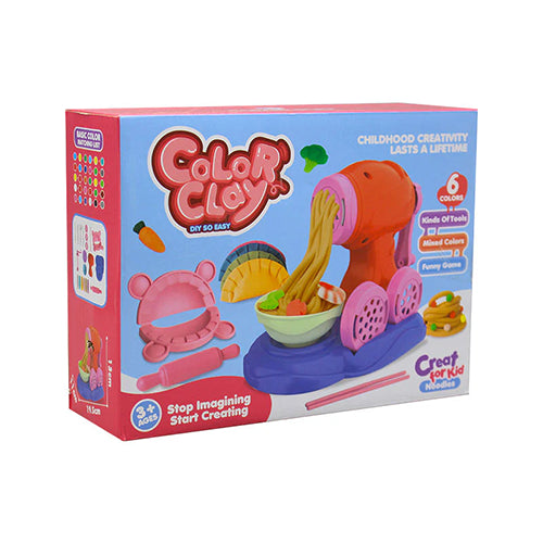 COLOR CLAY NOODLE MAKER PLAYSET KITCHEN KIT