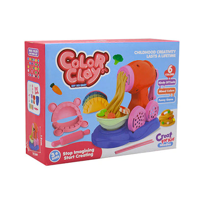 COLOR CLAY NOODLE MAKER PLAYSET KITCHEN KIT