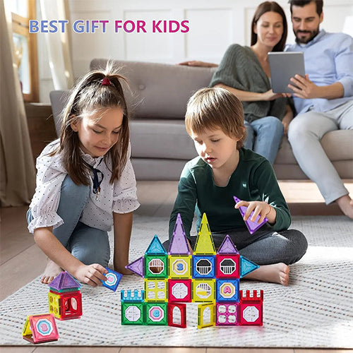 COLORFUL MAGNETIC PIPELINE BUILDING BLOCKS SET FOR KIDS - 42PCS