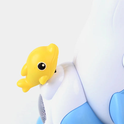 CUTE DOLPHIN CONCERT MUSICIAN "BUMP & GO" TOY FOR KIDS
