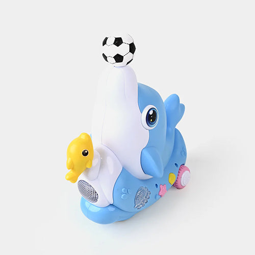 CUTE DOLPHIN CONCERT MUSICIAN "BUMP & GO" TOY FOR KIDS