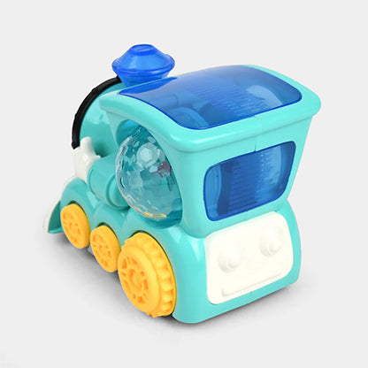 CUTE TRAIN 4D LIGHT & MUSCIAL "BUMP & GO" TOY FOR KIDS