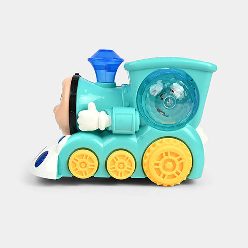CUTE TRAIN 4D LIGHT & MUSCIAL "BUMP & GO" TOY FOR KIDS