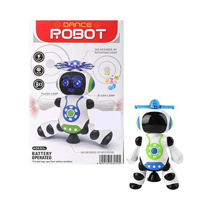 DANCING ROBOT WITH MUSIC, LIGHT & 360° MOVING FUNCTION FOR KIDS