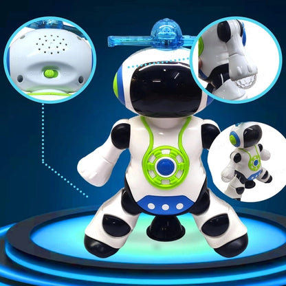 Dancing robot with music, light & 360° moving function for kids