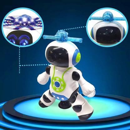 Dancing robot with music, light & 360° moving function for kids