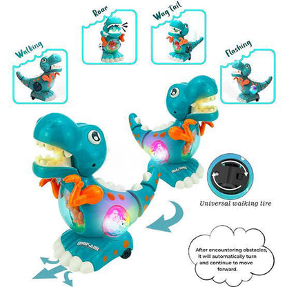 DINOSAUR "BUMP & GO" WITH LIGHTS AND MUSIC TOY FOR KIDS