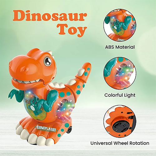 DINOSAUR "BUMP & GO" WITH LIGHTS AND MUSIC TOY FOR KIDS