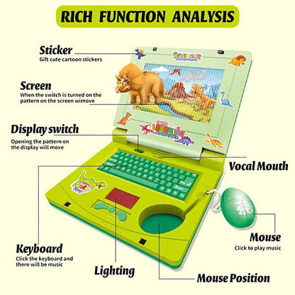 DINOSAUR THEME LEARNING LAPTOP
