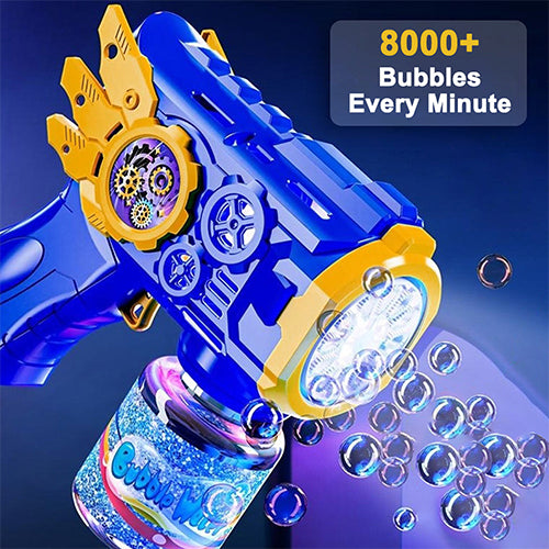 Electric Bubble Gun (Gears & Wings Edition) - Get Extra 500ml refill free