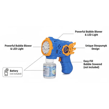Electric Bubble Gun (Gears & Wings Edition) - Get Extra 500ml refill free