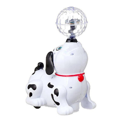 ELECTRIC DANCING DOG TOY WITH 360° ROTATION & LED LIGHT-UP BALL