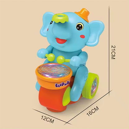 ELEPHANT MUSICIAN "BUMP & GO" BLOWING BALL TOY