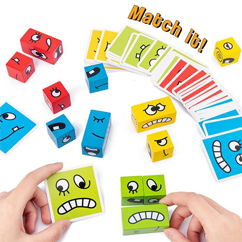 EXPRESSION PUZZLE MATCHING BLOCKS FACE CHANGING GAME