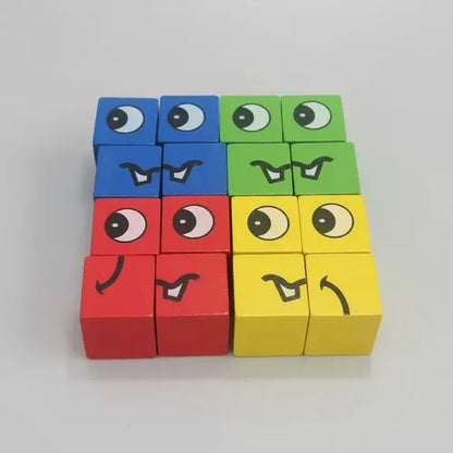 EXPRESSION PUZZLE MATCHING BLOCKS FACE CHANGING GAME